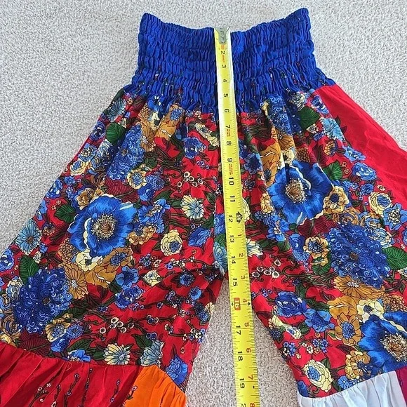 Kathmandu Imports Patchwork Pants Boho Peasant Hippie Festival Standard Size - Picture 12 of 16